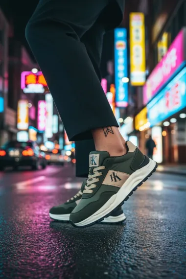 Adidasi barbati casual, kaki A2571